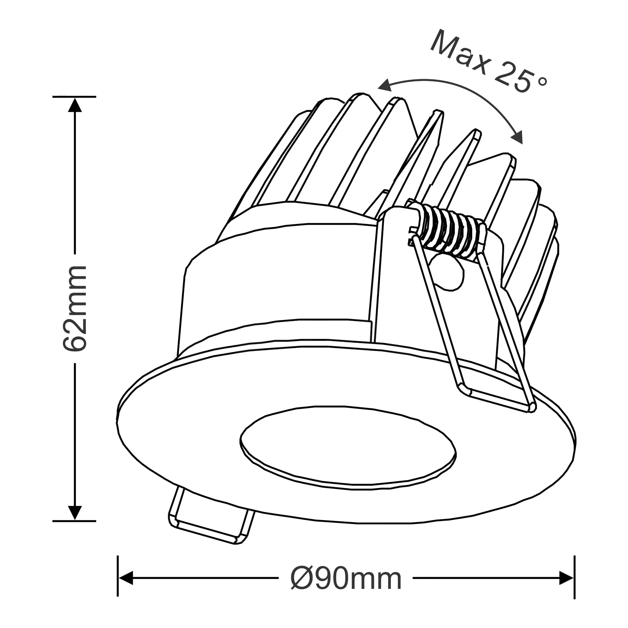 Boro 6 Recessed Ceiling Luminaires Dlux Round Recess Ceiling
